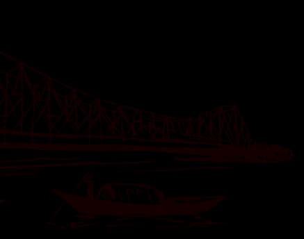 Kolkata City Landmark - Howrah Bridge